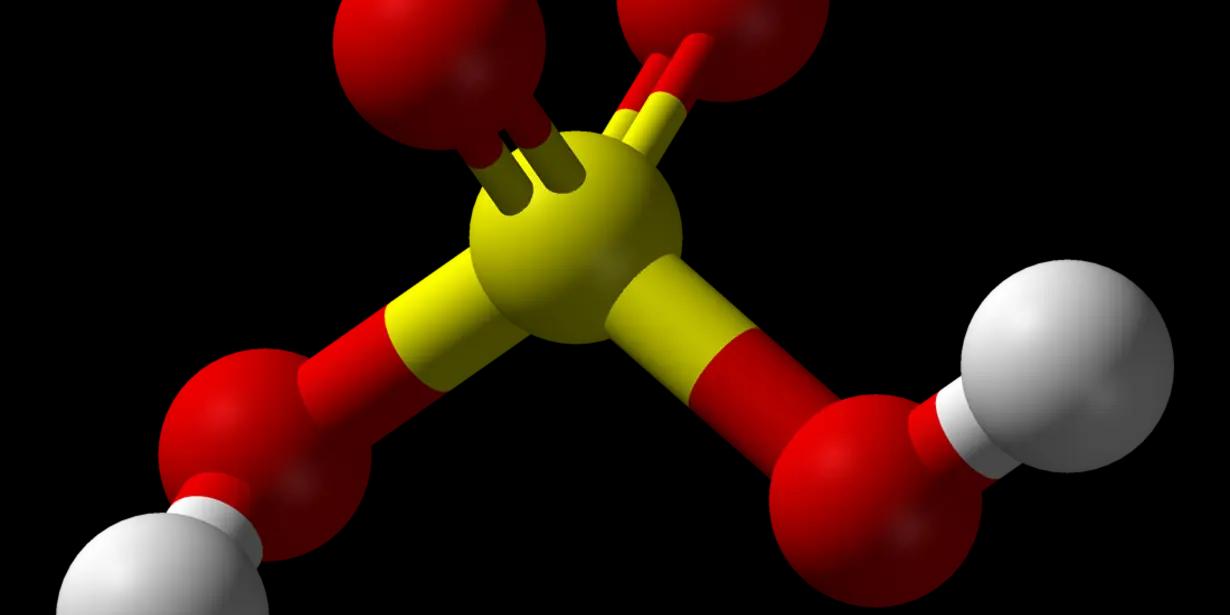 What is the chemical formula of sulfuric acid?